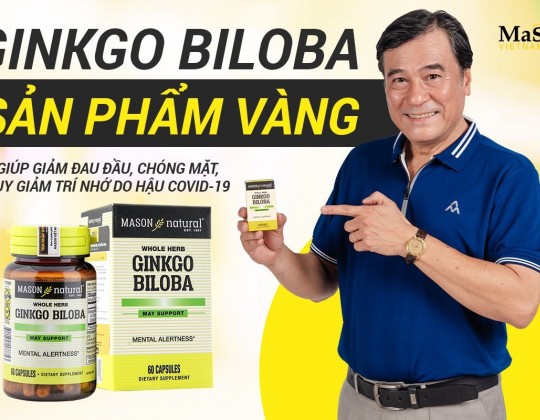 Mason Ginkgo Biloba – Hỗ trợ giảm đau đầu, chóng mặt, stress, suy giảm trí nhớ do hậu Covid-19