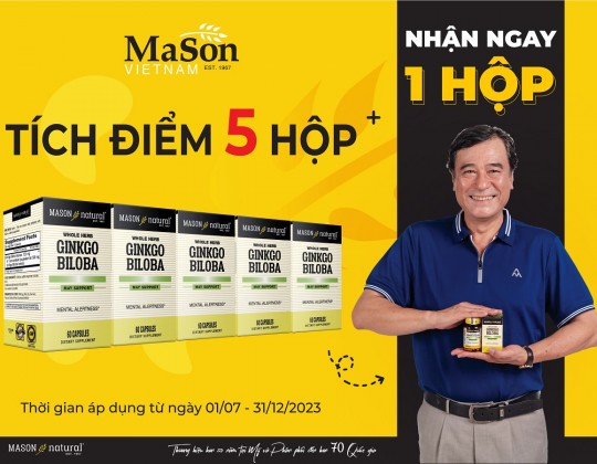 Tích 5 được 1 - Mua bổ não Mason Ginkgo Vàng ngay