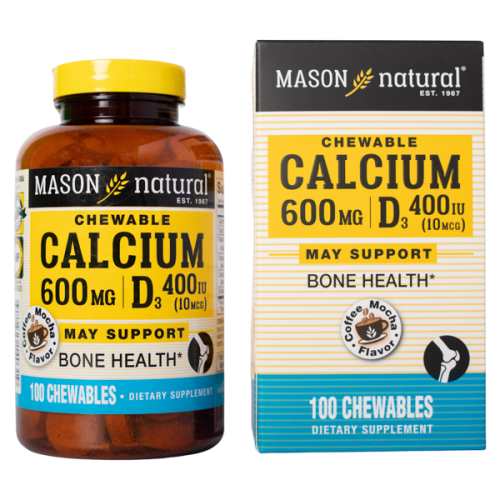 Mason Natural Calcium 600mg + D3 - Bổ sung canxi cho cơ thể