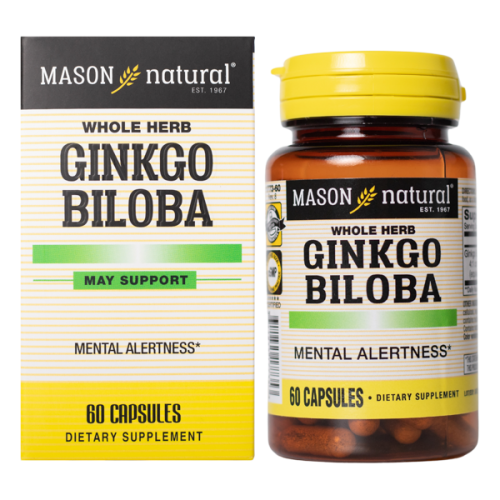 Mason Natural Ginkgo Biloba – Hỗ trợ tăng cường sức khỏe não bộ, cải thiện trí nhớ