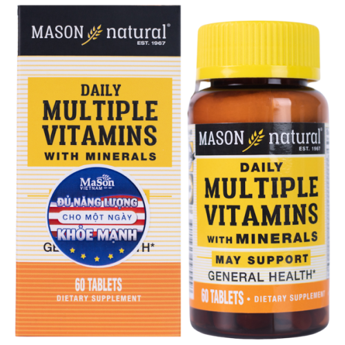 Mason Natural Daily Multiple Vitamins With Minerals - Bổ sung vitamin cho cơ thể