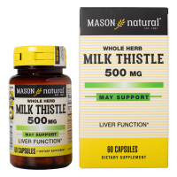 Mason Natural Milk Thistle 500mg - Hỗ trợ giải độc và tăng cường chức năng gan