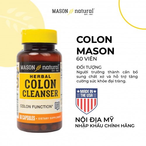 Colon Herbal Cleanser - Hỗ trợ tăng cường sức khoẻ đại tràng (Hộp 60 viên)