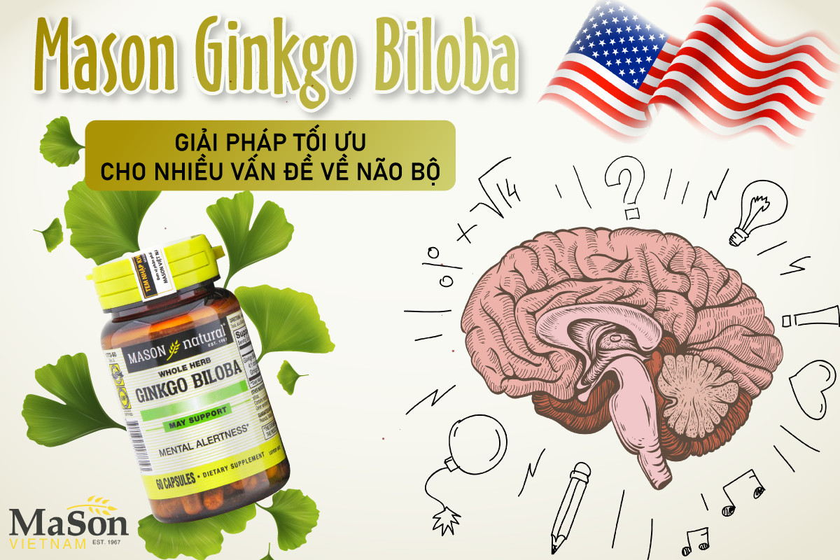 Mason Ginkgo Biloba - Viên uống bổ não hàng đầu hiện nay