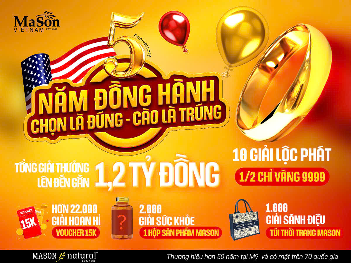 Mason Natural 5 năm đồng hành: Chọn là đúng - 100% cào là trúng