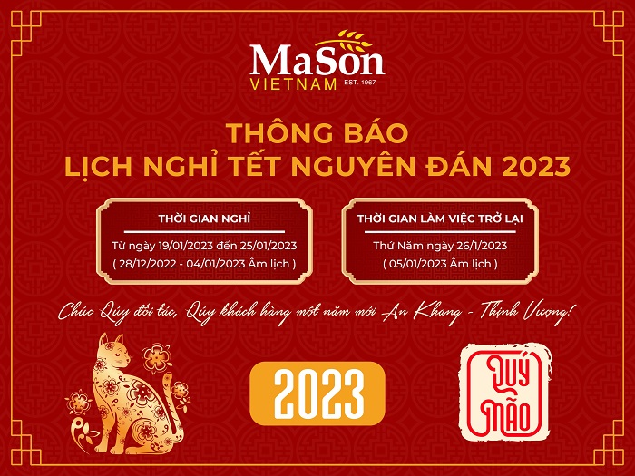 Thông báo lịch nghỉ Tết Nguyên Đán 2023